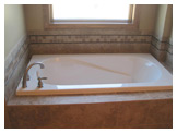 Mike Kroc Construction - Front view of Master Bath Tub Alcove